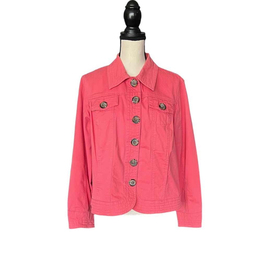 Vintage CJBanks Pink Denim Button Jackets. Size X